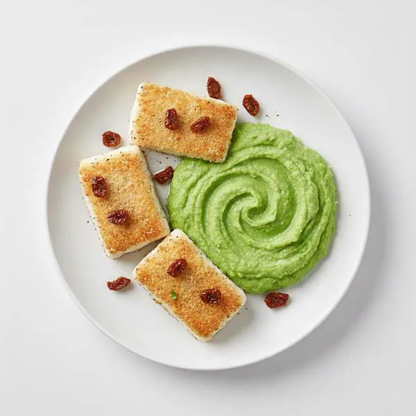 Sun‑Dried Tomato Parmesan Fish with Basil Mash